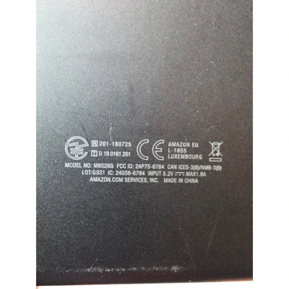 Amazon Fire‎ 7 Tablet Black 9th Generation Model M8S26G 7 inch Display C2